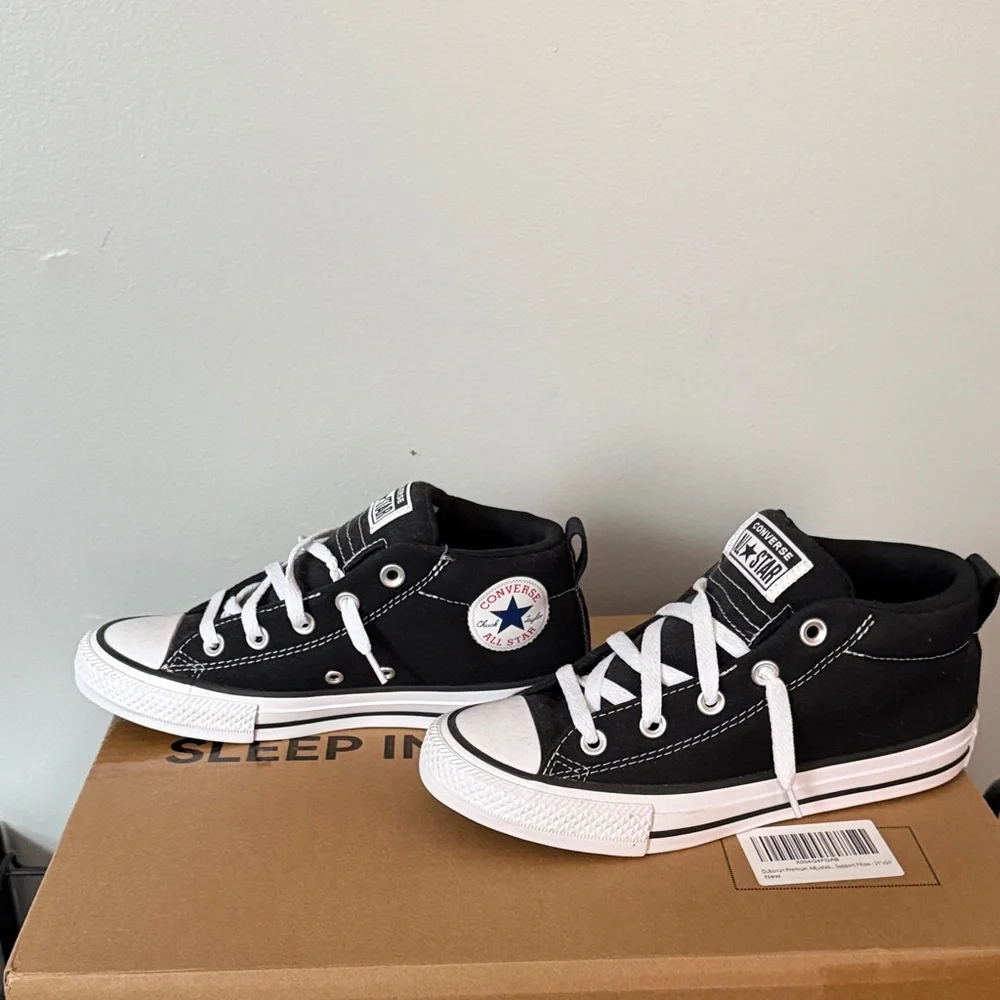 Converse Kids' All Star Low Top Sneakers - Black/White - Picture 2 of 5